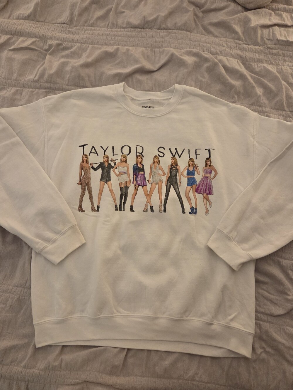 Taylor Swift 1989 Eras White Sweatshirt